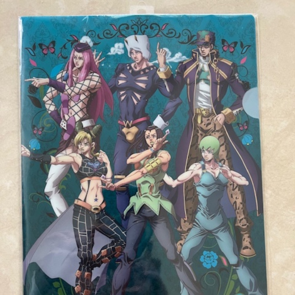 JoJo's Bizarre Adventure Plastic file folder 2 pieces Brand New